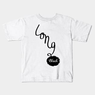 Long Black Kids T-Shirt